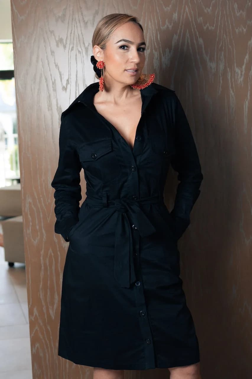Petra Black Dress — view 1