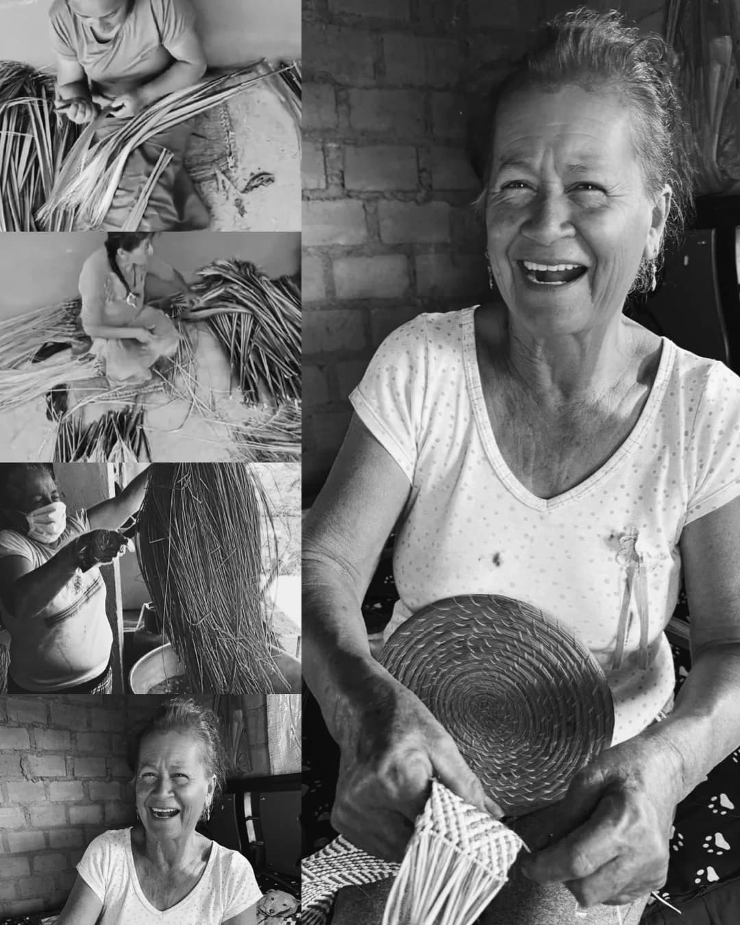 Colombian women artisans weaving